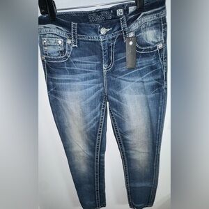 Miss Me Dark Blue Women's Stretch Denim Jeans